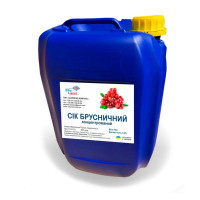 Концентрированный брусничный сок, канистра 5л/6,5кг